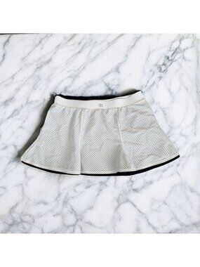 TAIL Women's Black White Reversible Mesh Tennis Pickleball Skirt Size Small